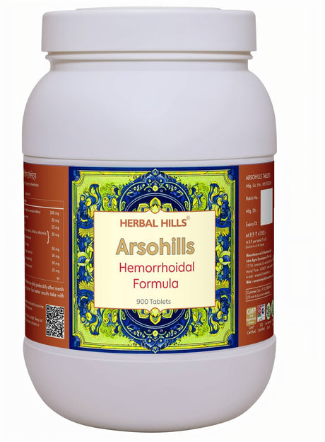 Arsohills Tablet Ayurvedic piles care, Herbal remedy for Constipation and Bavasir, Ayurvedic solution for hemorrhoids