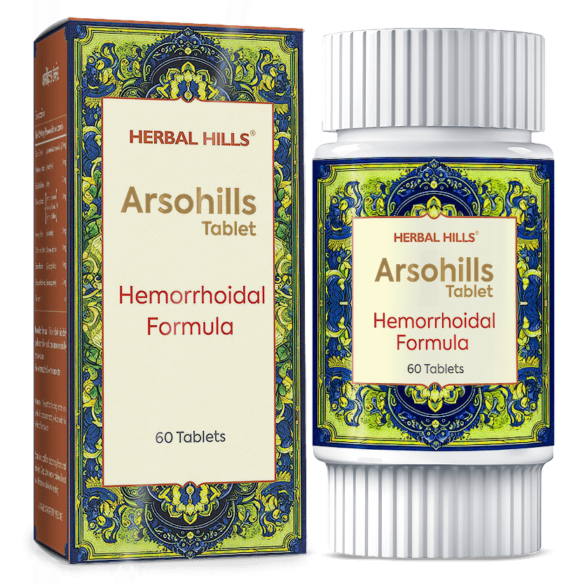 Arsohills Tablet Ayurvedic piles care, Herbal remedy for Constipation and Bavasir, Ayurvedic solution for hemorrhoids