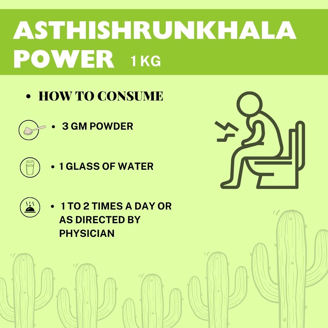 Asthishrunkhala Powder for Bone & Joint Wellness Reduces Pain and Inflammation Healthy Joints and Bone Strength 1 KG