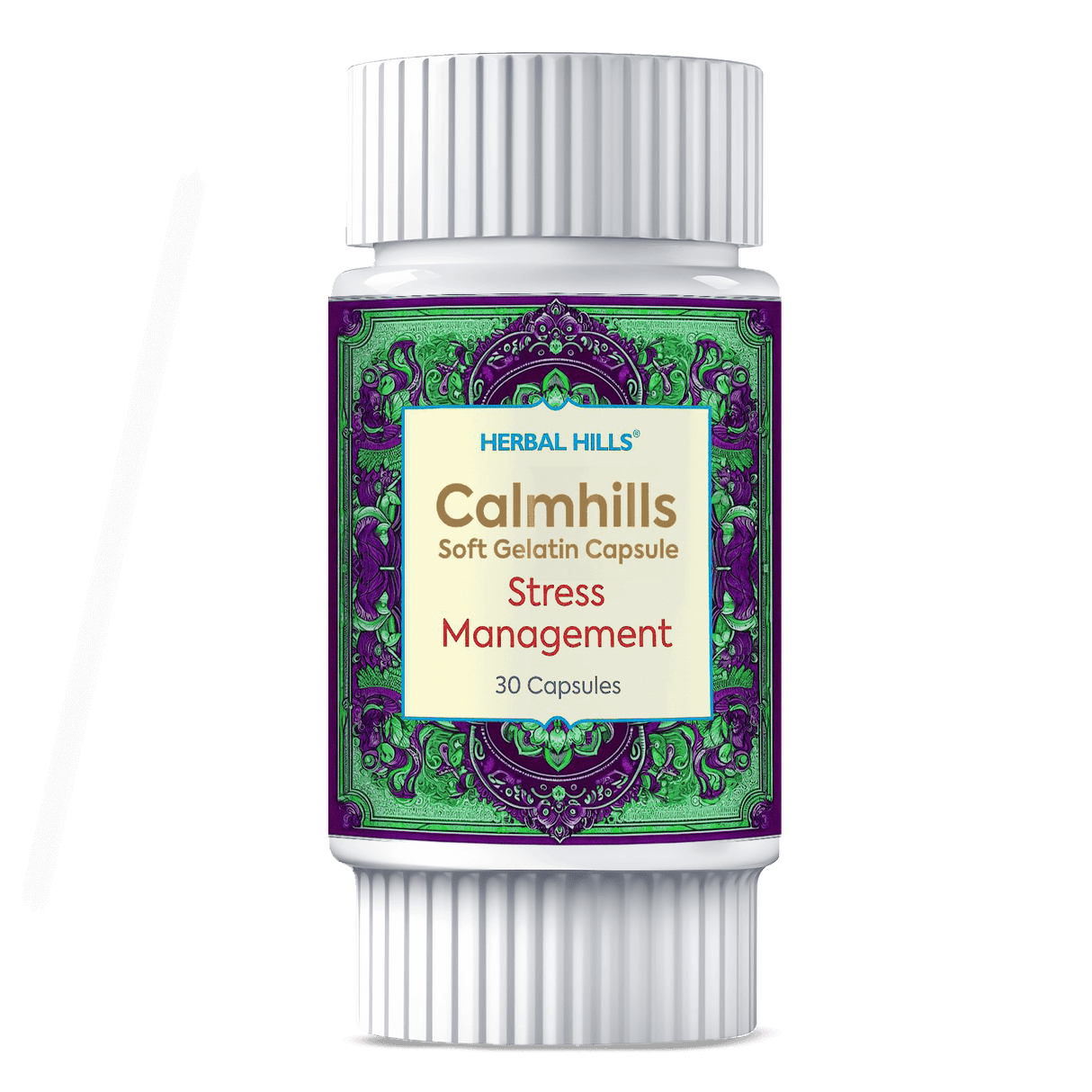 Calmhills Capsules, Ayurvedic Stress and anxiety support, Herbal Sleep and Memory enhancement capsules