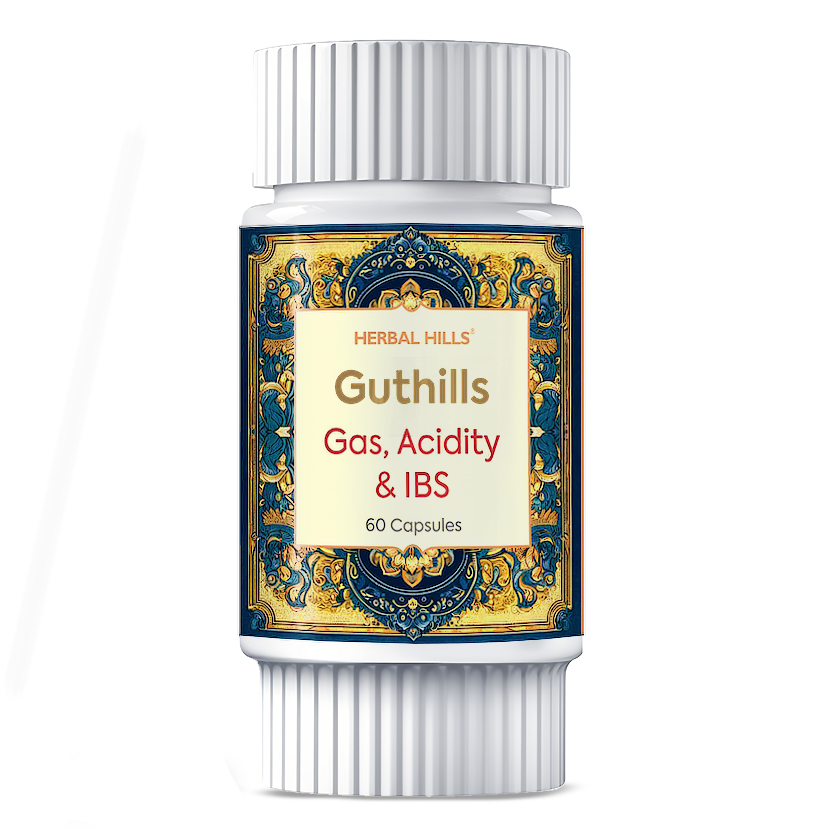 Guthills Capsule, Ayurvedic digestive care,Natural IBS remedy, Regulates Bowel Movements,Promotes Gut Health