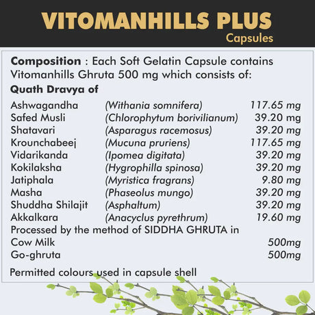 Vitomanhills Vitality Support Capsules 