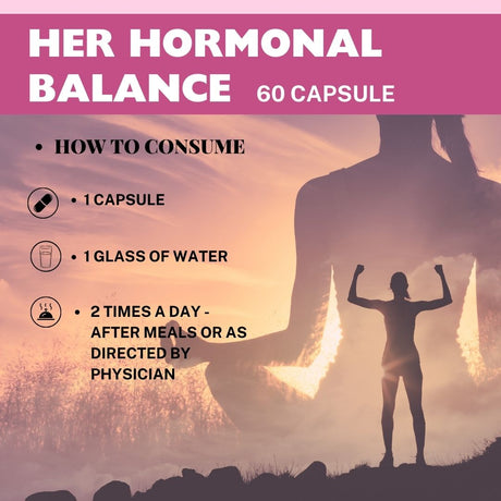 Buy Her Hormonal Balance Capsules for Women's Health - how to consume