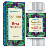 Calmhills Capsules, Ayurvedic Stress and anxiety support, Herbal Sleep and Memory enhancement capsules