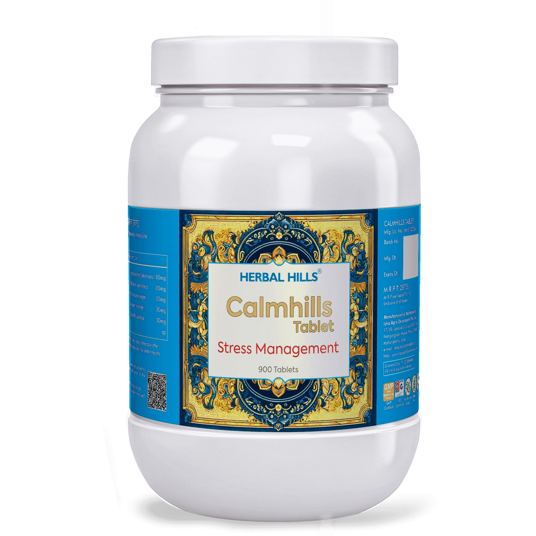 Calmhills Tabs - Daily Calmness Support - 900 Count