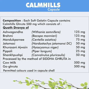Calmhills Stress Management Capsules Herbal Support for Stress, Anxiety & Tension