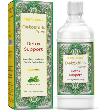 Detoxhills Syrup, Herbal Detox Blend, Liver Function Support and Boosts Immunity