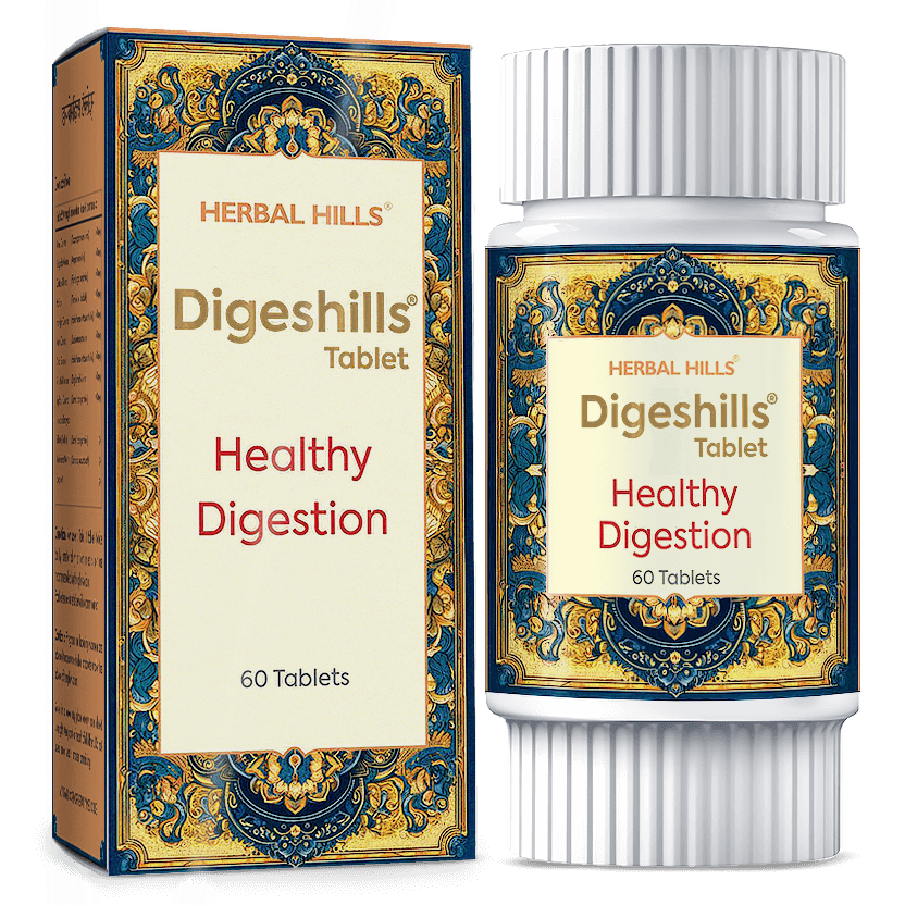 Digeshills Tablet, Ayurvedic Digestive Care, Relieves Gas, Bloating & Supports Healthy Digestion