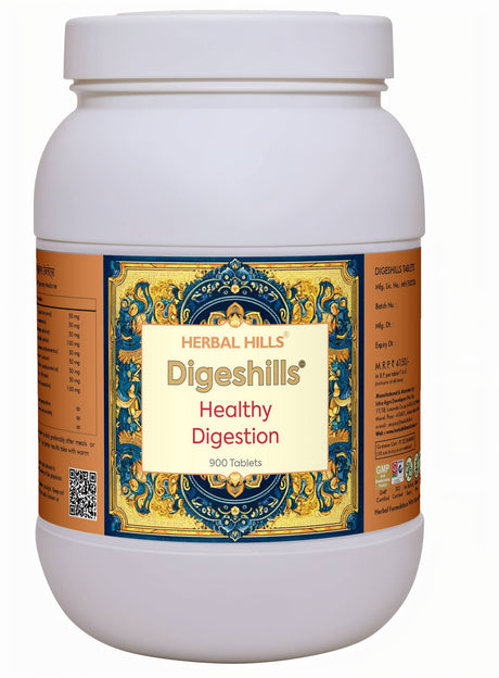 Digeshills Tablet, Ayurvedic Digestive Care, Relieves Gas, Bloating & Supports Healthy Digestion