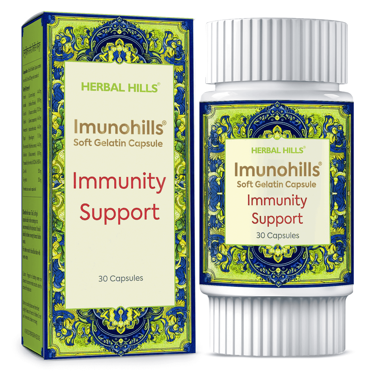 Imunohills Immunity Support Capsules for General Wellness,Stress Relief, Natural Immunity Booster