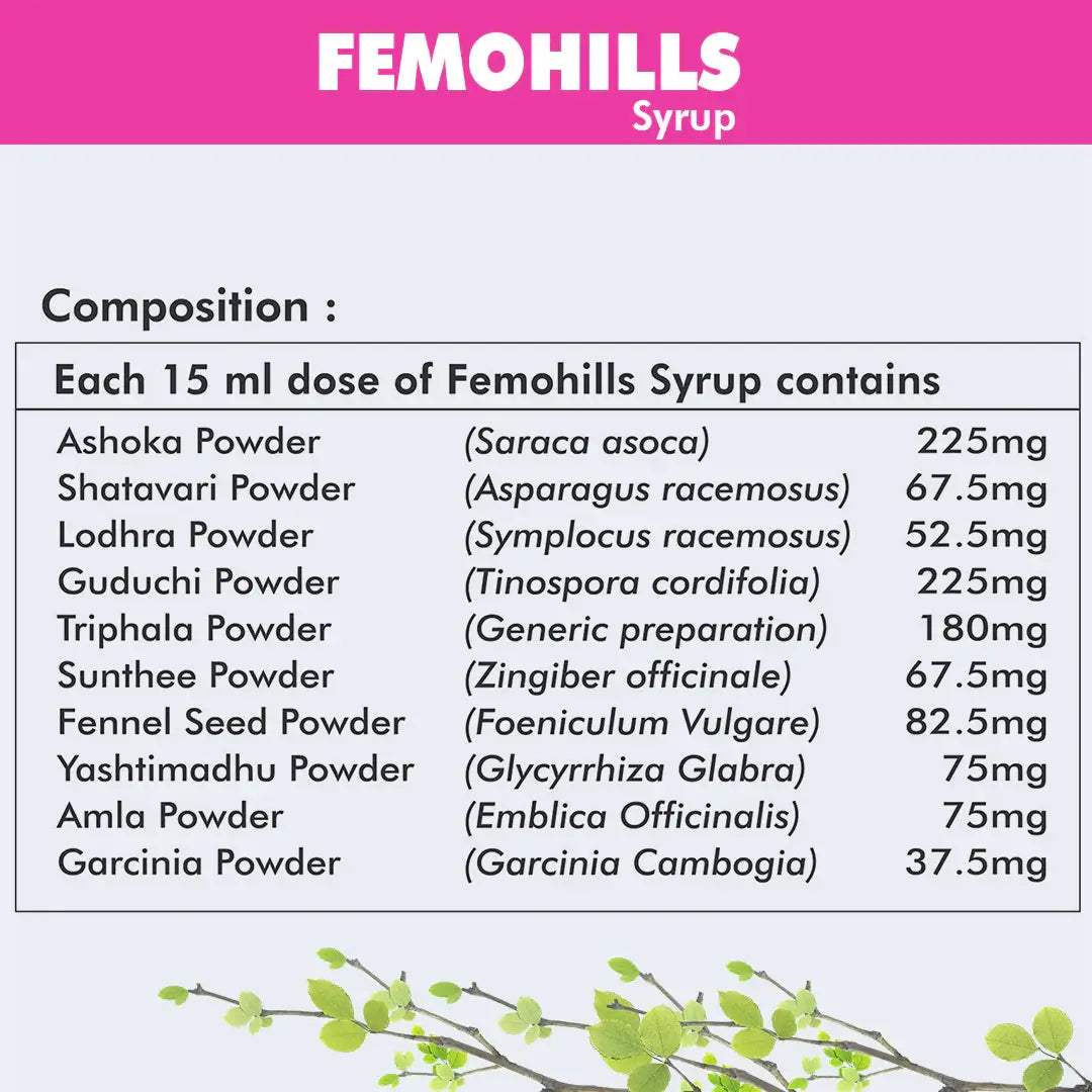 Feming Syrup Buy Femohills Women's Health Syrup for Holistic Wellness – Herbal Hills ...