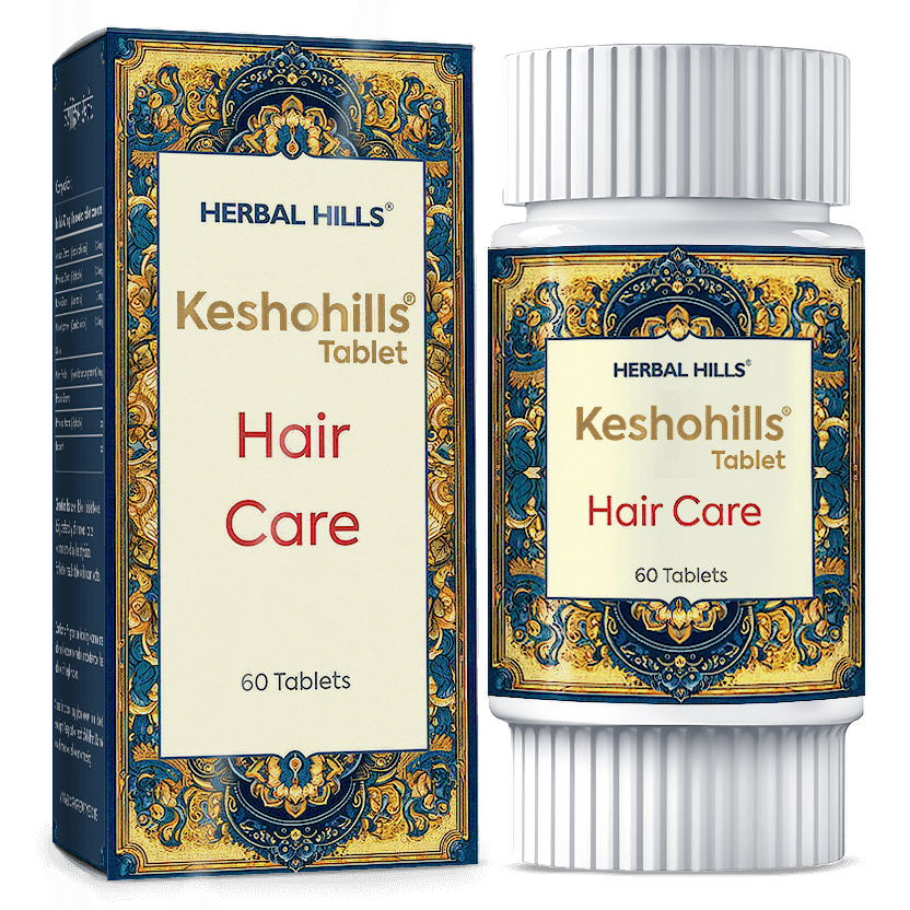 Keshohills Tablet Hair Care Therapy Anti Hairfall tablet that Maintains Shine Healthy Strong Hair