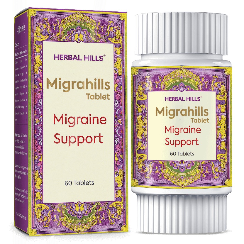 Migrahills Tablet Natural Supplement for Migraine Support, Aids to Reduce Intensity and frequency of migraine episodes