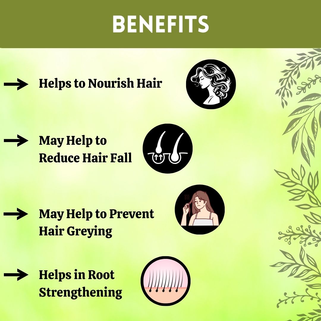 Organic Bhringraj Powder Ayurvedic Hair Care for Hair growth and Natural conditioning of hair