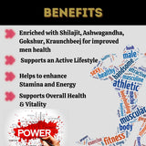 Shilajithills Forte Capsule, Enriched with Shilajit, Ashwagandha, Gokshur, Kraunchbeej. Boosts Vitality, Stamina, Strength and Overall Wellbeing