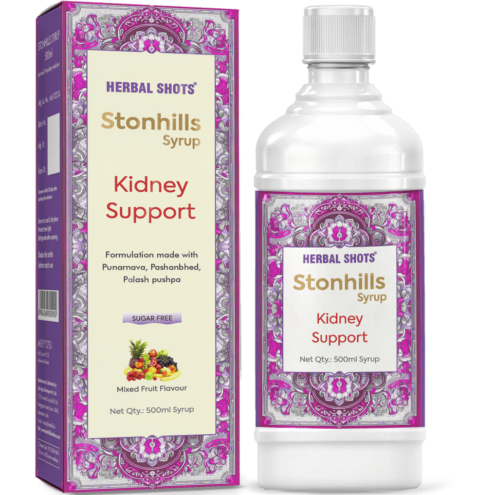 Stonhills Syrup, Ayurvedic kidney care, Detox for kidneys, Helps maintain urinary tract health, a natural approach to prevent and manage kidney stones & UTI