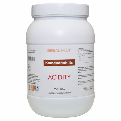 Kamdudhahills Tablet, Natural Relief from Acidity, Alleviates Heartburn and Indigestion, Supports Healthy Digestion, Ayurvedic Solution for Acid Reflux