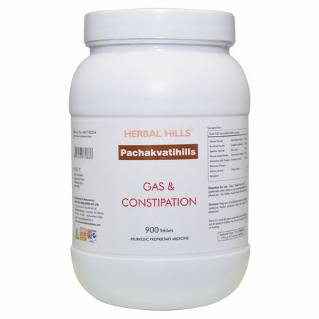 Pachakvatihills Tablet, Ayurvedic Digestive Care, Relieves Bloating and Gas, Natural indigestion relief, Herbal digestive remedy