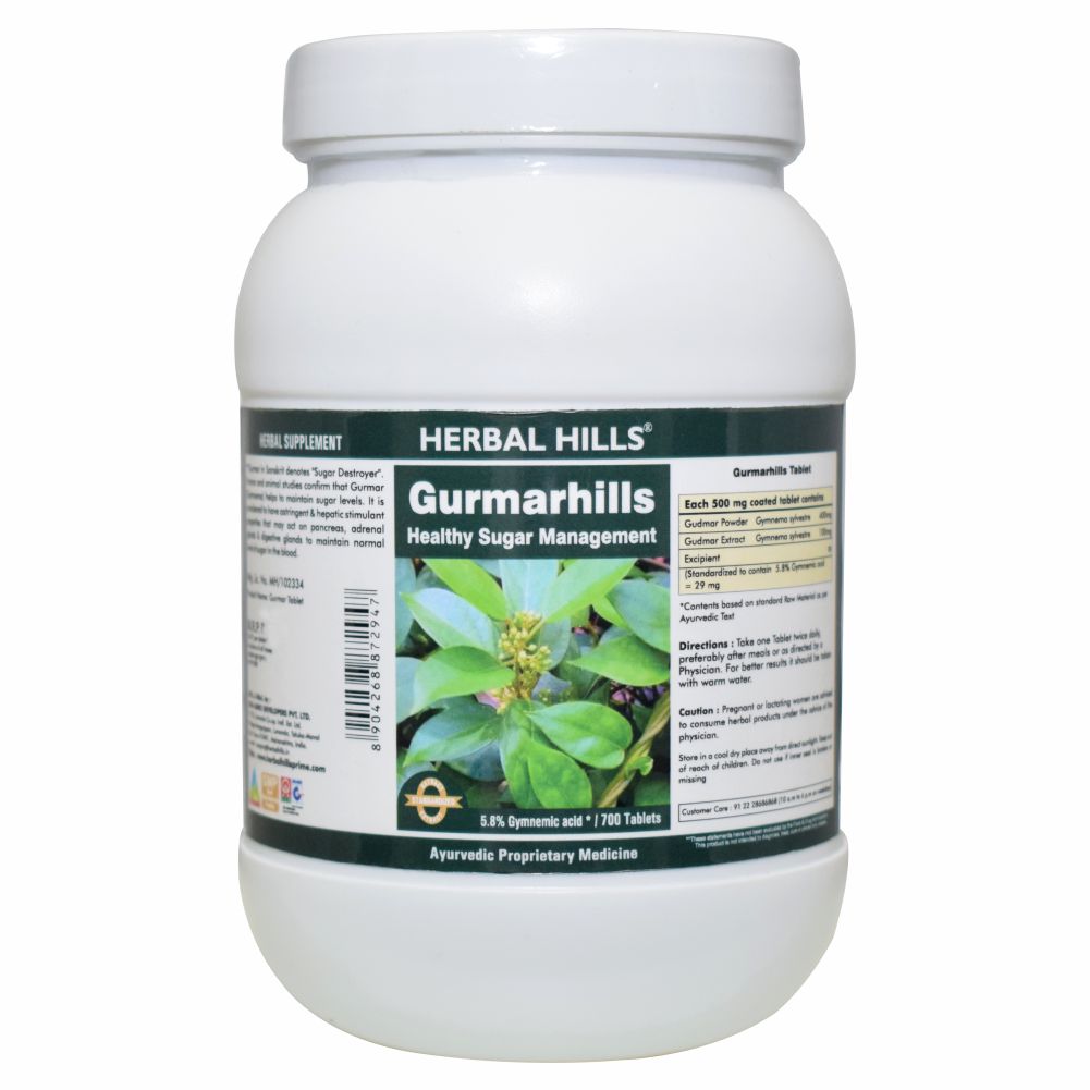 Herbal Hills Gurmar Tablet Ayurvedic Healthy Blood Sugar Management