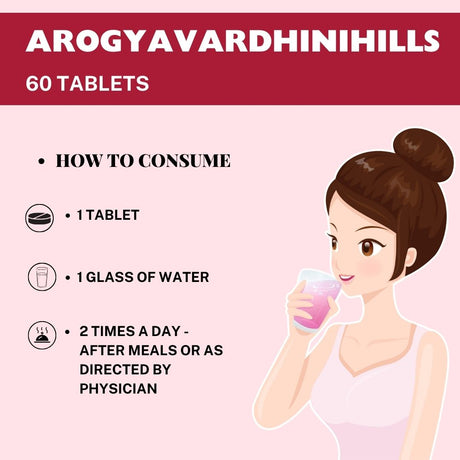 Buy Herbal Hills Arogyavardhinihills Tablet for Wellness - how to consume