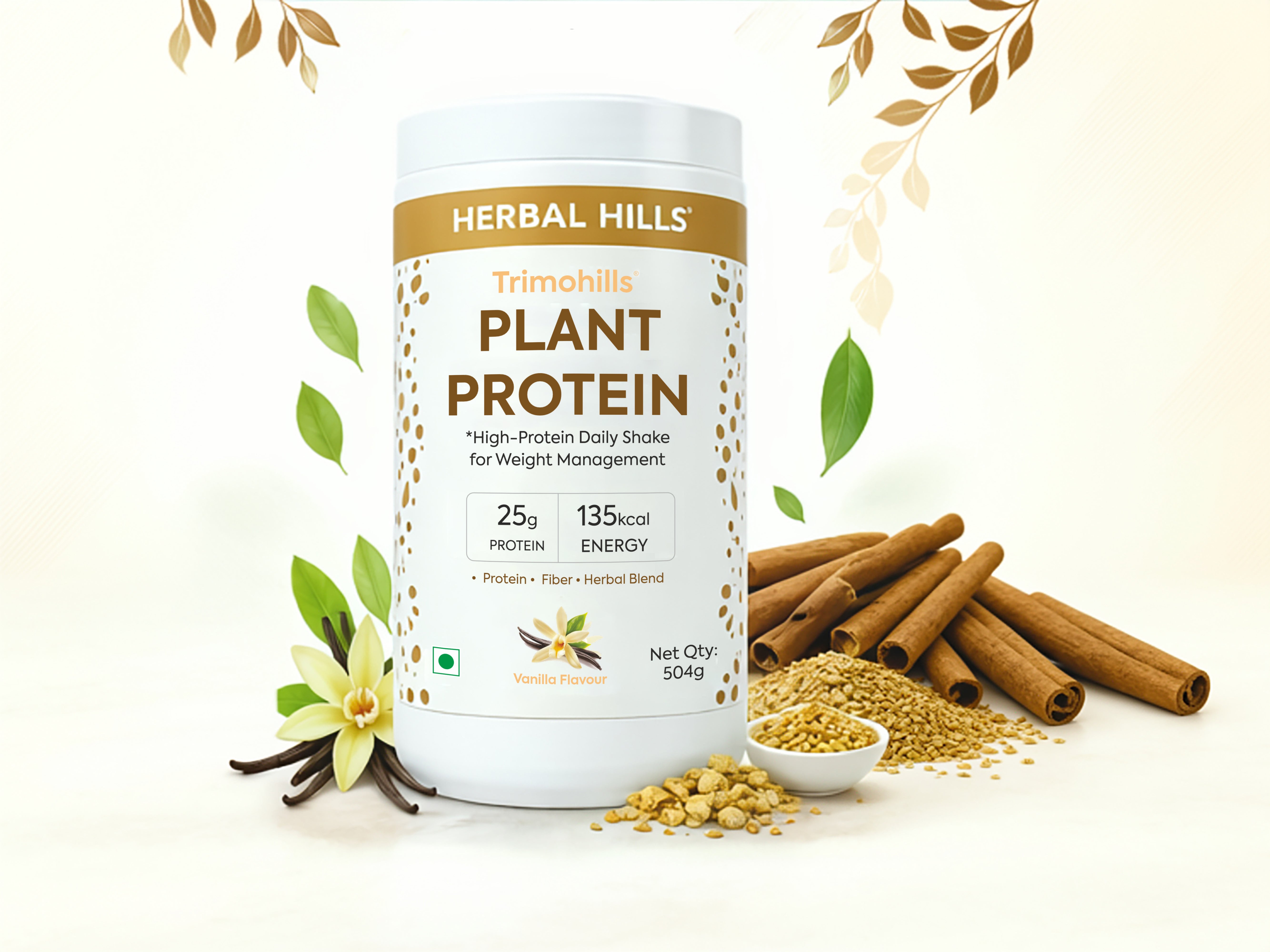 Trimohills Vanilla Plant Protein